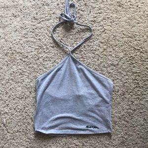 Crop top with neck tie